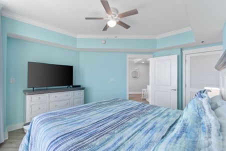 King Bed in Master bedroom