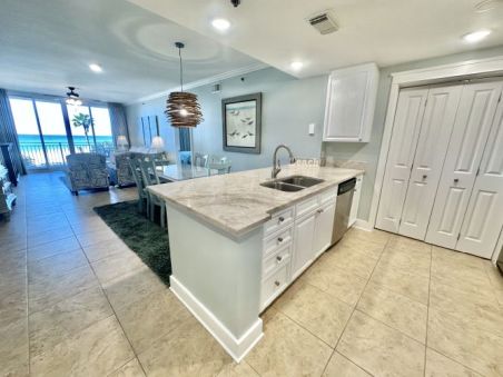 Waterscape A302 Kitchen with beach view