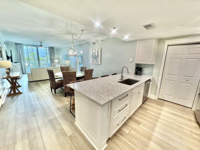 Fully stocked kitchen condo