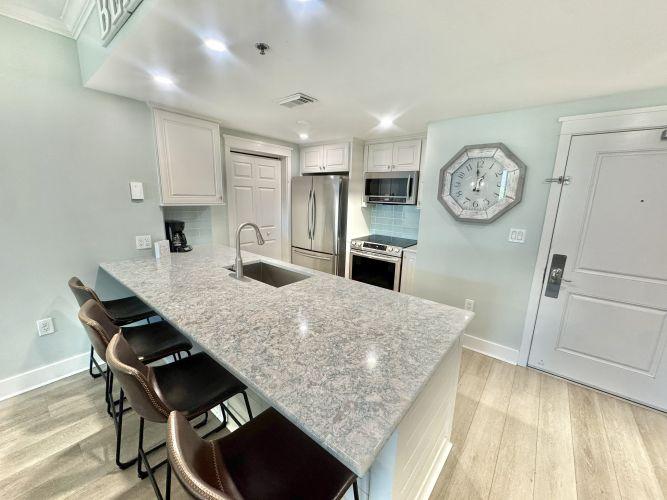 Fully stocked kitchen condo