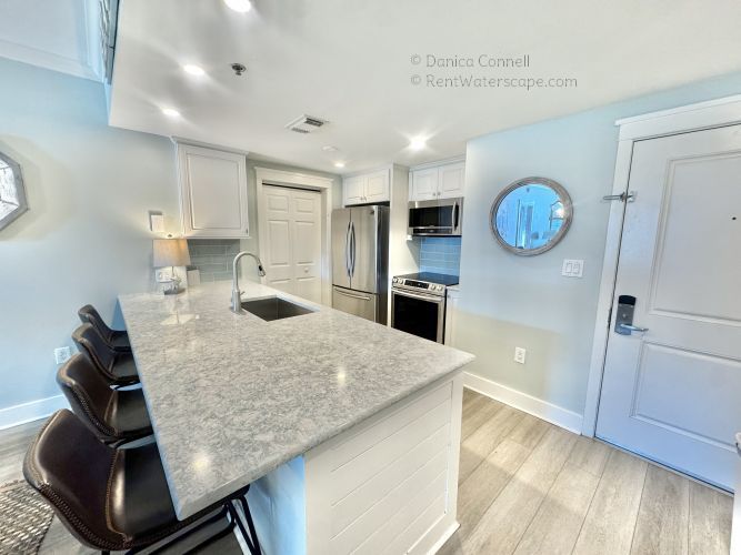 Fully stocked kitchen condo