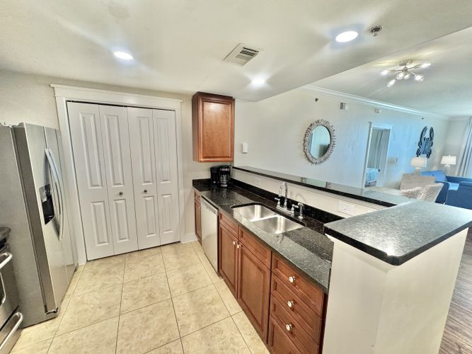 Waterscape A503 Kitchen with beach view