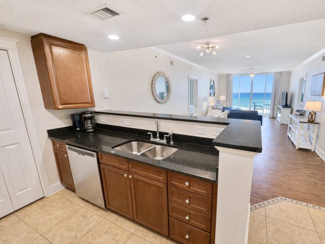 Fully stocked kitchen condo