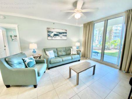 Living Room with queen sleeper sofa