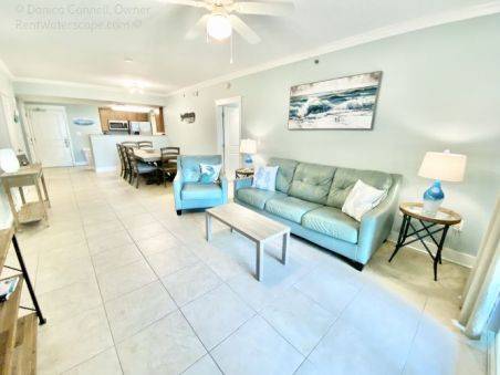 Living Room with queen sleeper sofa