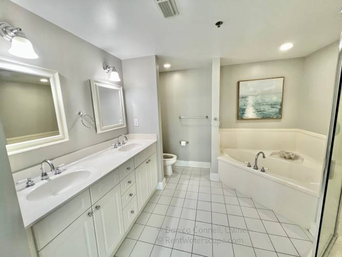 Master Bath, Huge Tub and shower