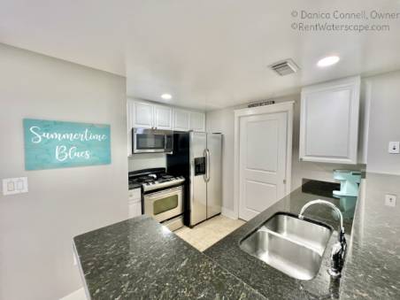 Fully stocked kitchen