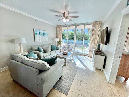 Living Room with queen sleeper sofa