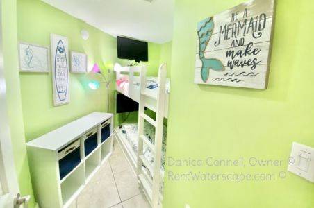 Bunkroom wtih Smart TVs