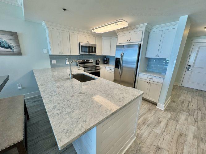 Fully stocked kitchen condo