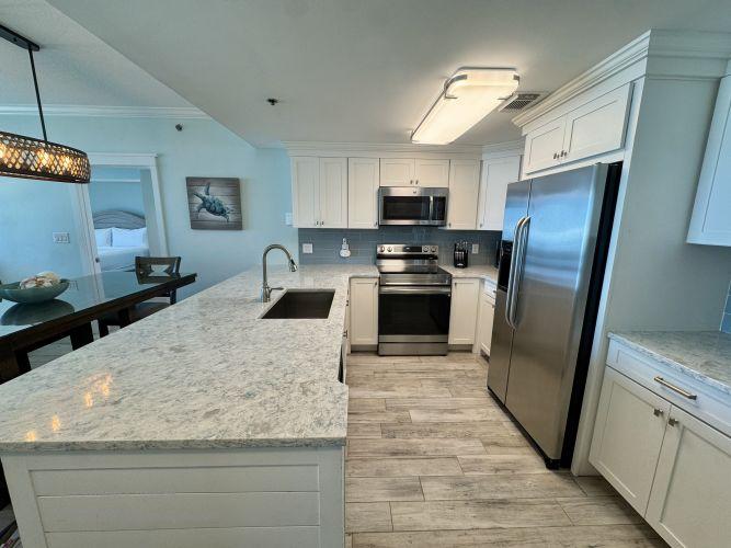 Fully stocked kitchen condo