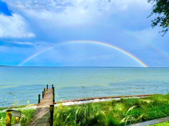Double Rainbow over Bay