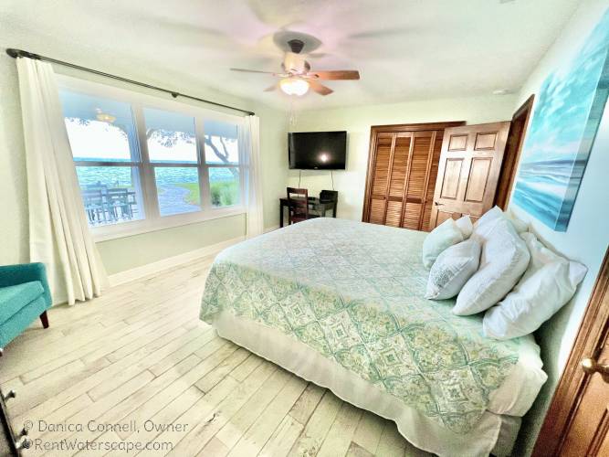 Guest bedroom with bay view