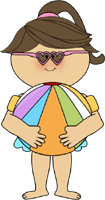 Girl with a Beach Ball