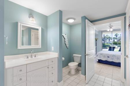 Master Bath has huge tub and walk-in shower