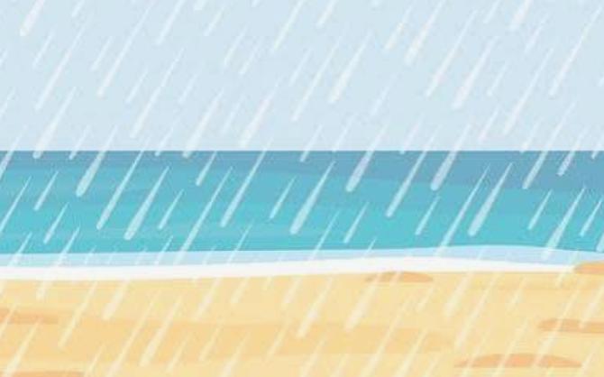 Rainy Beach Day