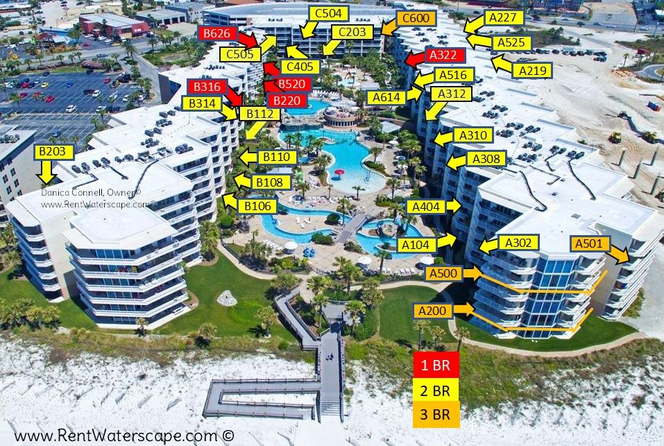 Waterscape Resort Fort Walton Map